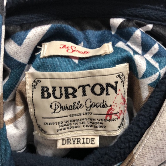 NWOT Burton Hoodie, Aztec Print - Picture 2 of 2